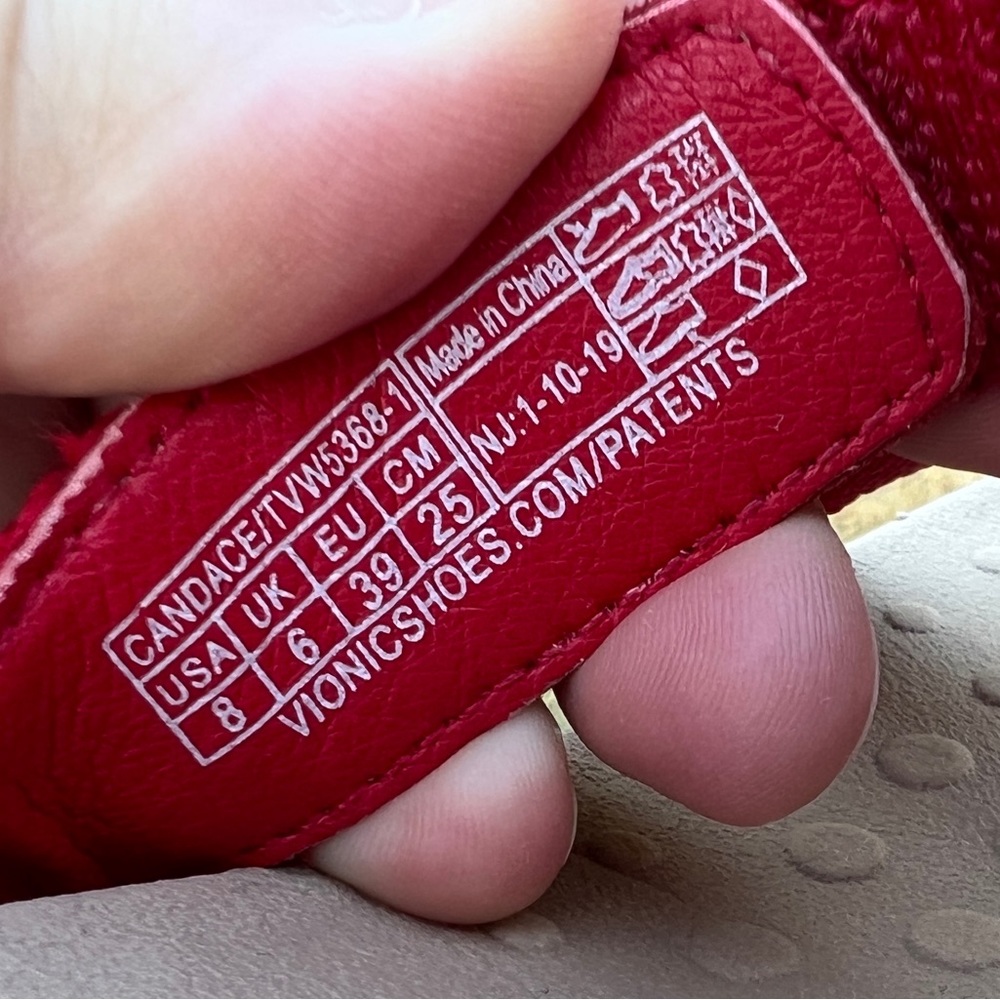 Vionic Cadance Sandal Red Size 8 - Picture 8 of 8